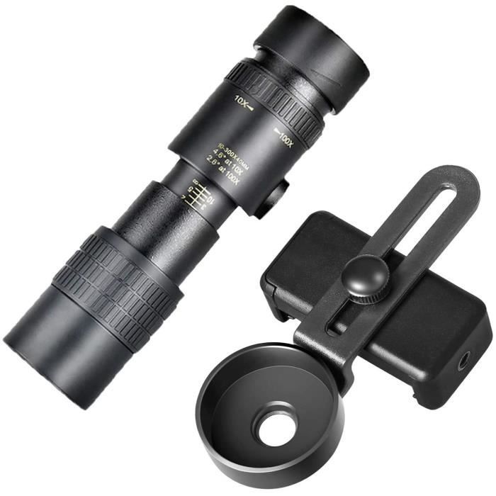 Monoculaire Zoom 10-300x40 – Compact, Poche – Pour Observation Oiseaux, Chasse, Randonnée, Voyages - 10