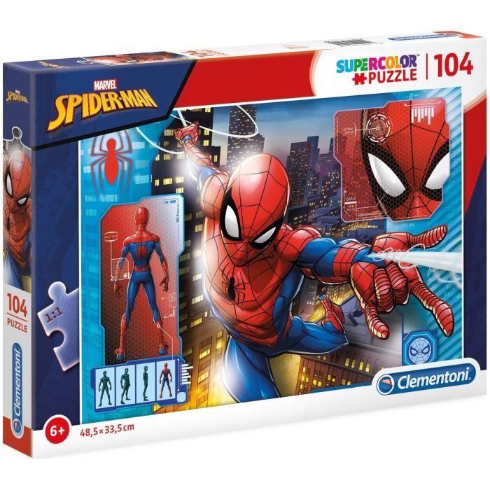 Puzzle Spiderman Marvel - Clementoni - 104 pièces - Pour Enfant de 3 ans et  plus - Cdiscount Jeux - Jouets