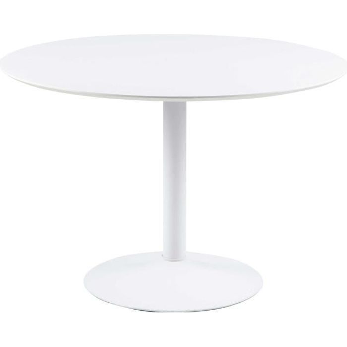 table de salle à manger ronde ibis - emob - blanc - contemporain - design