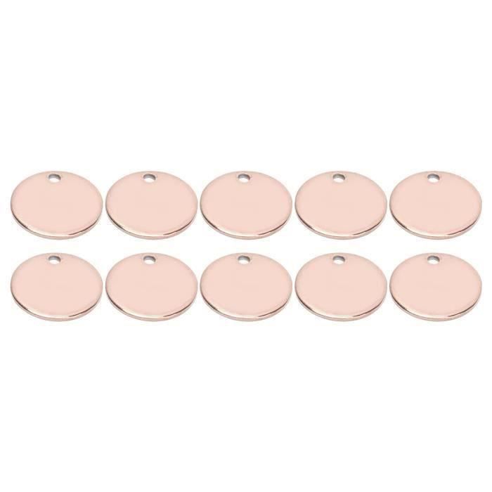 8 Étampes En Laiton Vierges 40mm - Pour Gravure Artisanale, Bijoux, Porte-clés - Épaisseur 0,8 Mm
