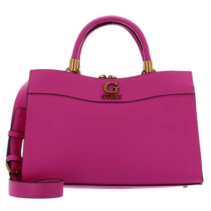 GUESS Sac à Main Gris Pour Femme - Lossie Girlfriend Dome Satchel 256566 Gris Clair