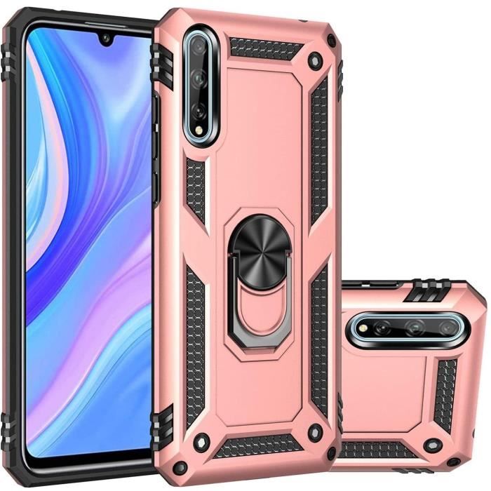 Coque Pour Huawei Y8p Support De Voiture Magnetique 360 \u200b\u200bDegres PC + TPU  Protection Antichoc Anti-rayures Coque Pour Huawei Y8 AI - Cdiscount  Téléphonie
