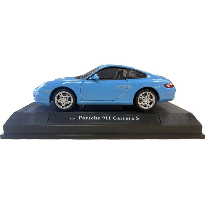 Voiture miniature de collection - CARARAMA - Porsche 911 Carrera S Coupé - Bleu - 1/24