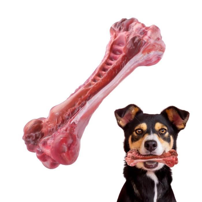 Meilleurs prix pour MASBRILL Jouet à Mâcher indestructible pour Chien, saveur bœuf - Os pour mâcheurs agressifs Pour Petite, Moyenne et Grande, Marron L