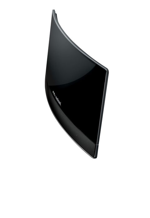 Meliconi - Antenne TV amplifiée d’intérieur AT55 BLACK R1 USB - Portée 30kms - Signaux numériques DVBT/DVBT2 - Filtres 4G 5G