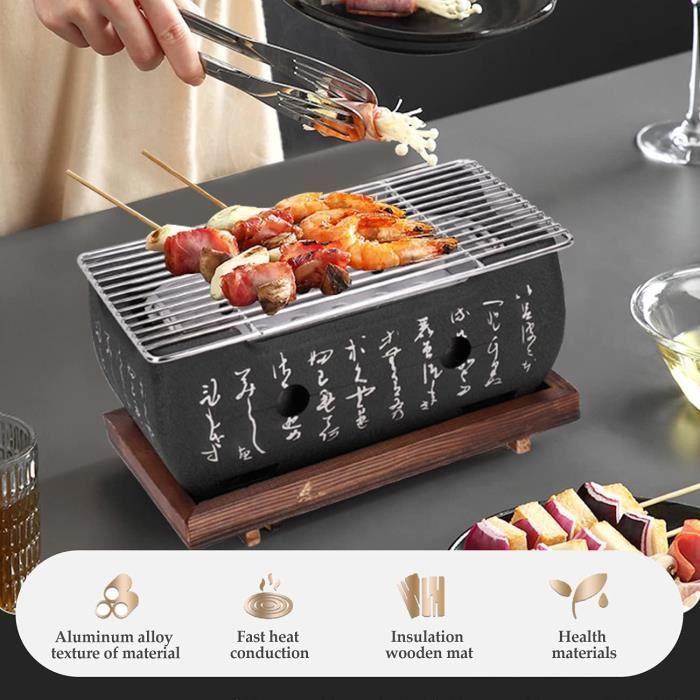 Barbecue-Mini Barbecue Grill Portable Table Haut Japonais Barbecue Grill Nourriture