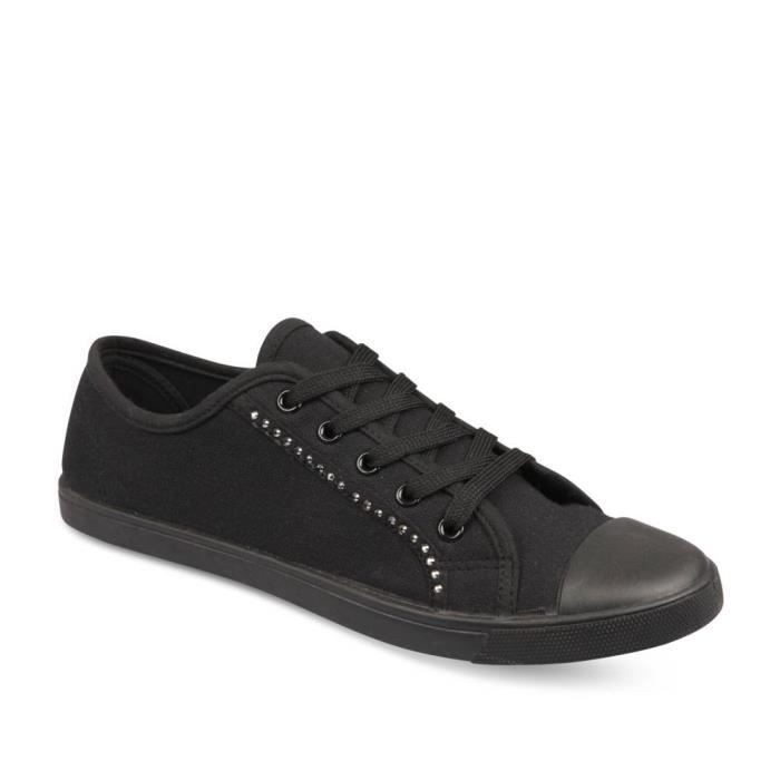 Toile NOIR MERRY SCOTT Femme Chaussea Noir - Cdiscount Chaussures