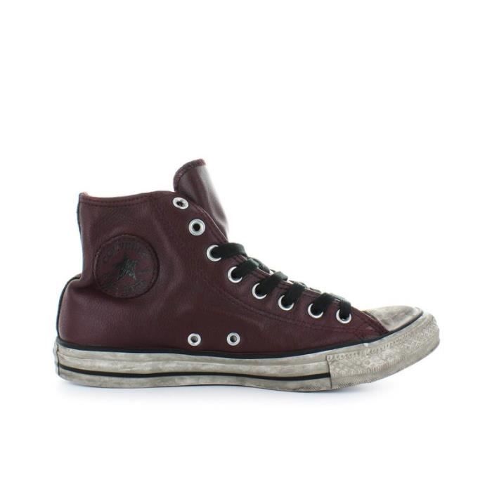 converse all star cuir rouge