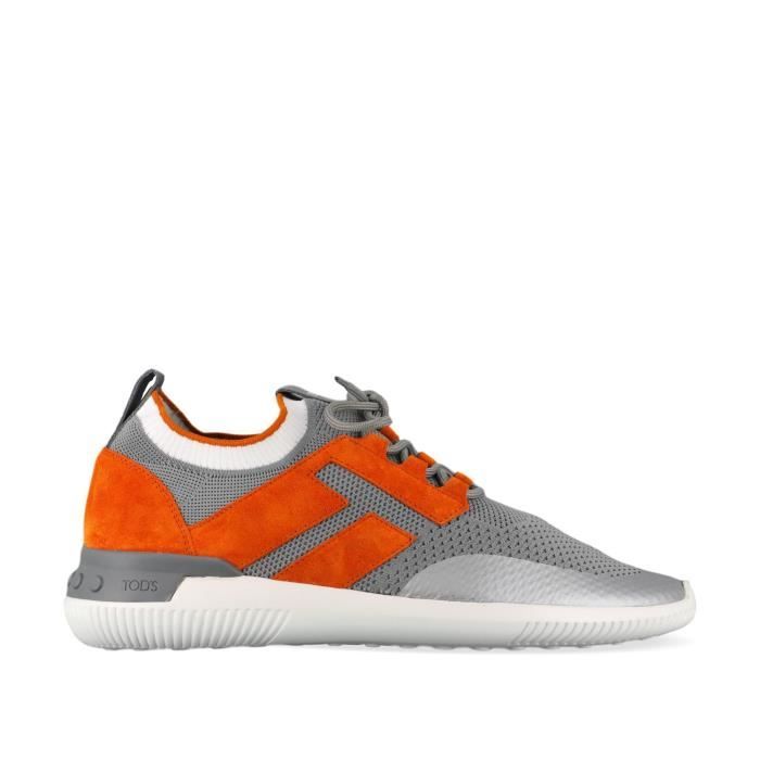basket orange homme