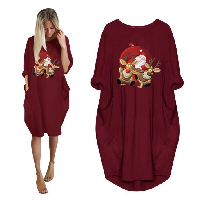 Générique Robe De Noël Femme Deguisement Noel Femme Robe