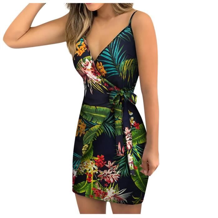 Robe Boho Femme Manches Longues - Col En V Et Volants - Style Élégant Pour Automne/Hiver