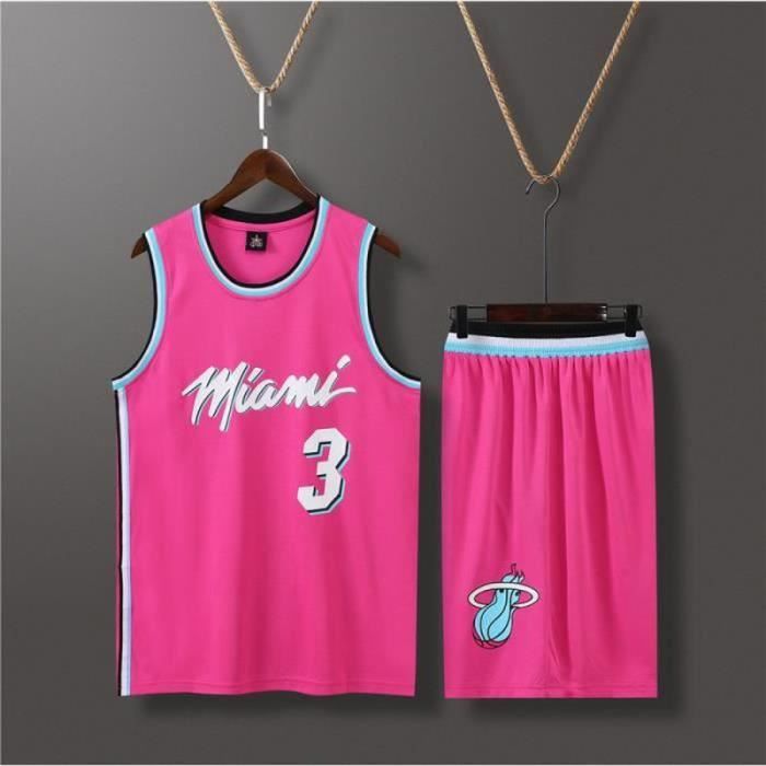 Maillot basket top rose