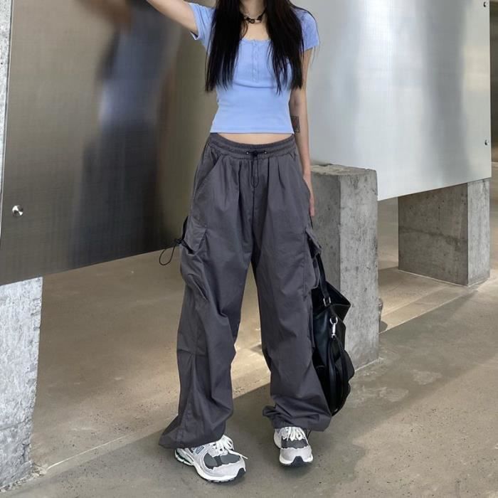 Pantalon De Survêtement Femme Unisexe - Séchage Rapide, Respirant - Poches à Fermeture - Cargo Pour Sport Et Plein Air