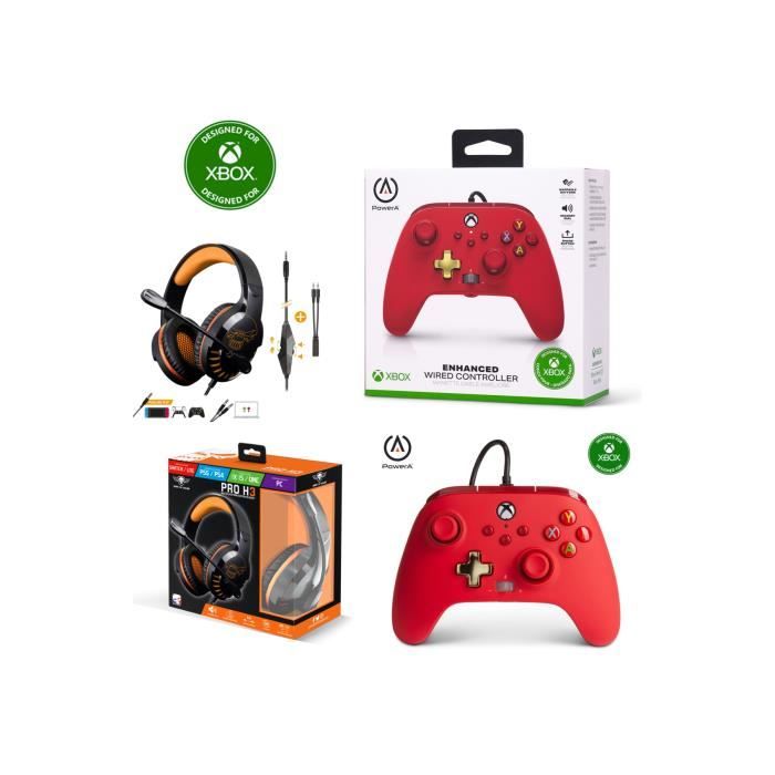 XBOX ONESXPC ROUGE EDITION Officielle + Casque Gamer PRO H3