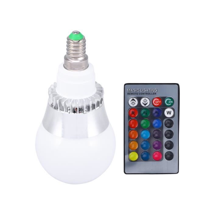 1 pc RGB LED ampoule 5W E14 vis Base couleur changeante avec pour la fête à AMPOULE