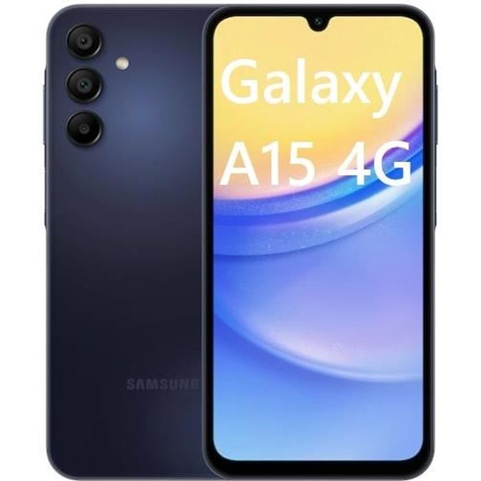 SAMSUNG Galaxy A15 4G Bleu Nuit 4+128Go Smartphone