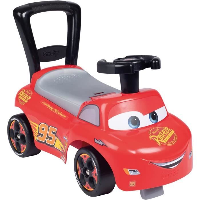 Smoby - Cars - Porteur Auto - Fonction Trotteur - Volant Directionnel - Pour Enfant Des 10 Mois - Coffre a Jouets - 720534