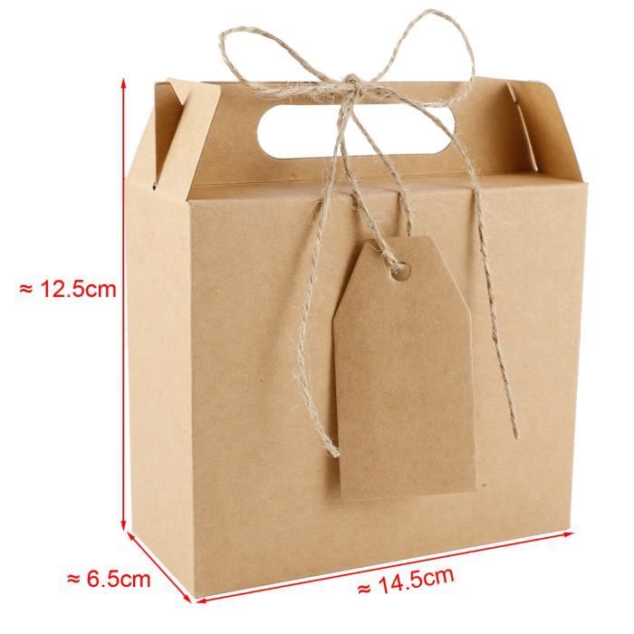 SurePromise One Stop Solution for Sourcing Paquet de 100 étiquettes de Cadeau en Papier Kraft Brun