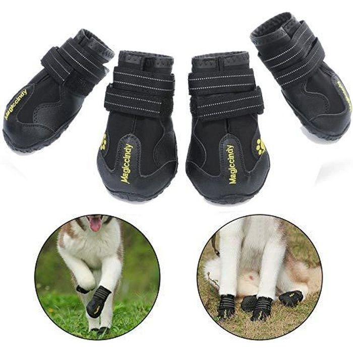 Meilleurs prix pour Bottes Chien Respirantes Chausson animaux de compagnie imperméable Chaussure protection pattes guêtres Walker pour Schnauzer Bichon