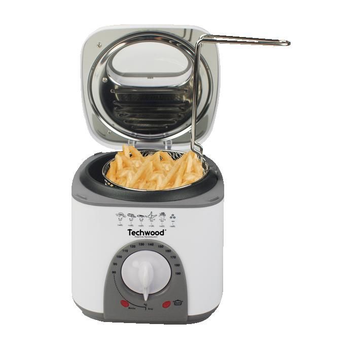 Techwood Fondue/Friteuse 1 L - TFF-81 - Puissance 950W - thermostat réglable de 80 à 190 degrés
