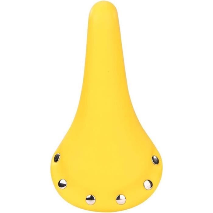 Selle de vélo rétro vintage en cuir véritable, siège à
