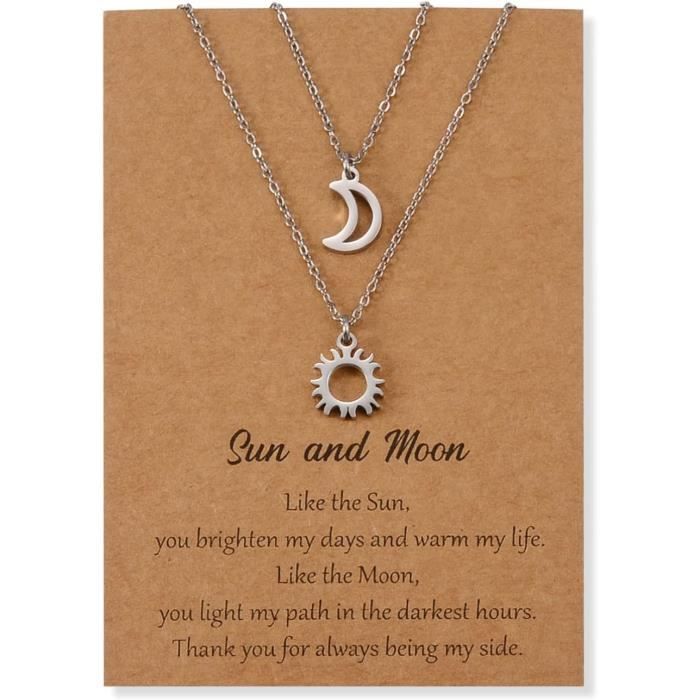 Collier sautoir pendentif rond à strass blanc et gris