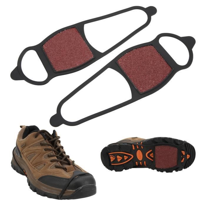 DUO 1 Paire Chaussures de Neige Antid rapantes d Hiver de Sable Grossier Couvre chaussures de Crampons de Traction durable