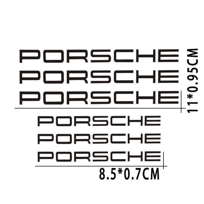 Stickers Autocollant Etrier De Frein pour Porsche