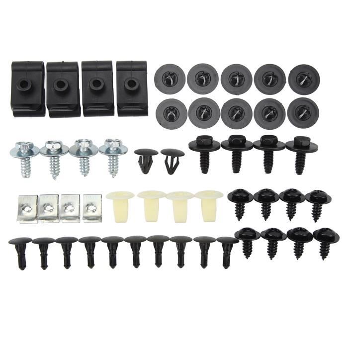 Kit De Fixation Cache-moteur Pour Peugeot 206, 207, 406, 407, 806, 807 - 10 Rivets + 10 écrous En Alliage D'aluminium