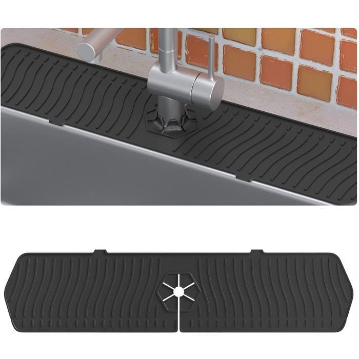 Tapis De Robinet D'évier En Silicone Pliable - Longueur 24 Pouces (61 Cm), Facile à Nettoyer, Neuf