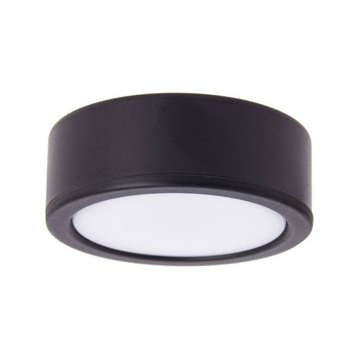 Spot de meuble noir LED IP44 2 modes de fixation CCT Spot de meuble noir LED IP44 2 modes de fixation CCT