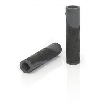 Poignée VTT XLC Sport bo2 GR-S18 noir gris - Absorbeur de choc - Surface poignée gel - Forme ergonomique