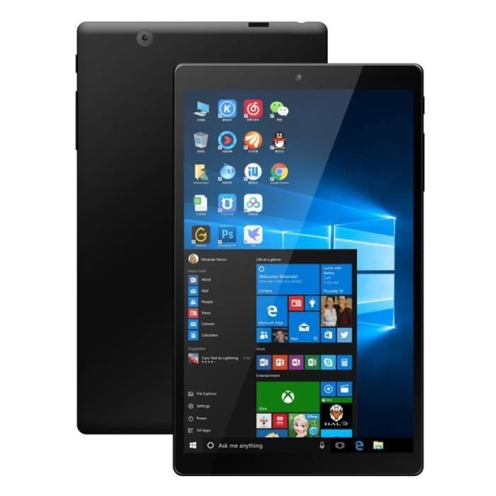 Tablette Windows 10 8 Pouces Intel Quad Core + SD 64Go Noir YONIS