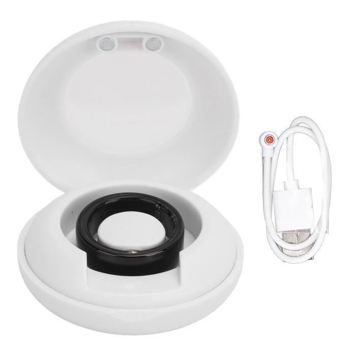 Bague De Suivi Sommeil Et Santé – Acier Inoxydable, étanche – Moniteur Activité, Pas, Température – Autonomie 3-5 Jours