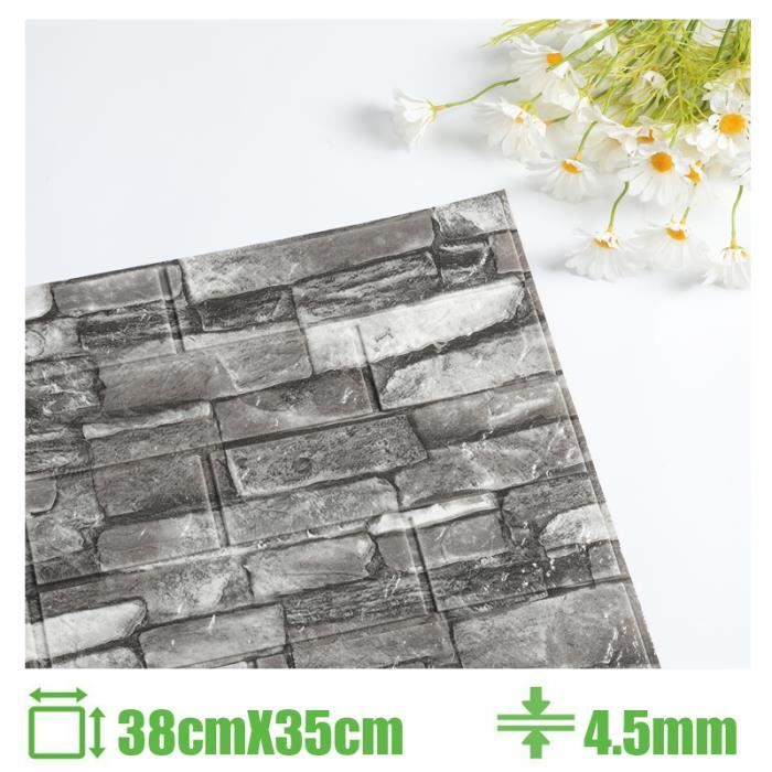 Papier peint - Autocollant mural - 3D stéréo - Mousse imperméable - 10 pièces - 70x38 cm