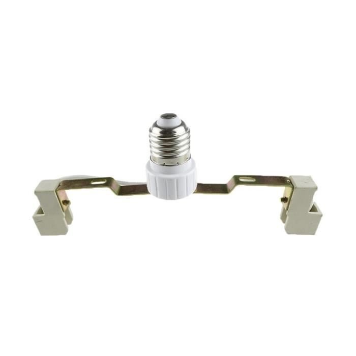 Support De Lampe Mural Vintage E27/E26 - En Fer, Finition Argent - Pour Ambiance Chaleureuse Salon/chambre - Dimensions 10.5x9 Cm - 5