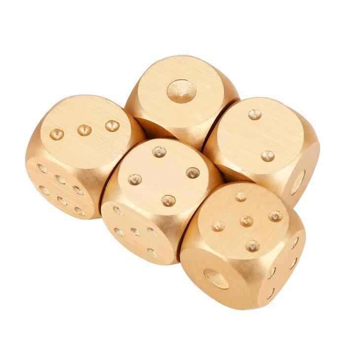 Lot De 5 Dés De Casino AAA 19 Mm - Acrylique Transparent, Bords Rasoirs, Sérialisés, Pour Jeux De Rôle, Craps, Backgammon