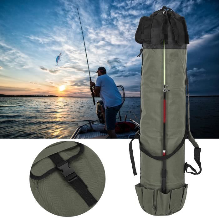 Sac De Pêche Bandoulière Etanche - Support Canne & Nombreux Rangements
