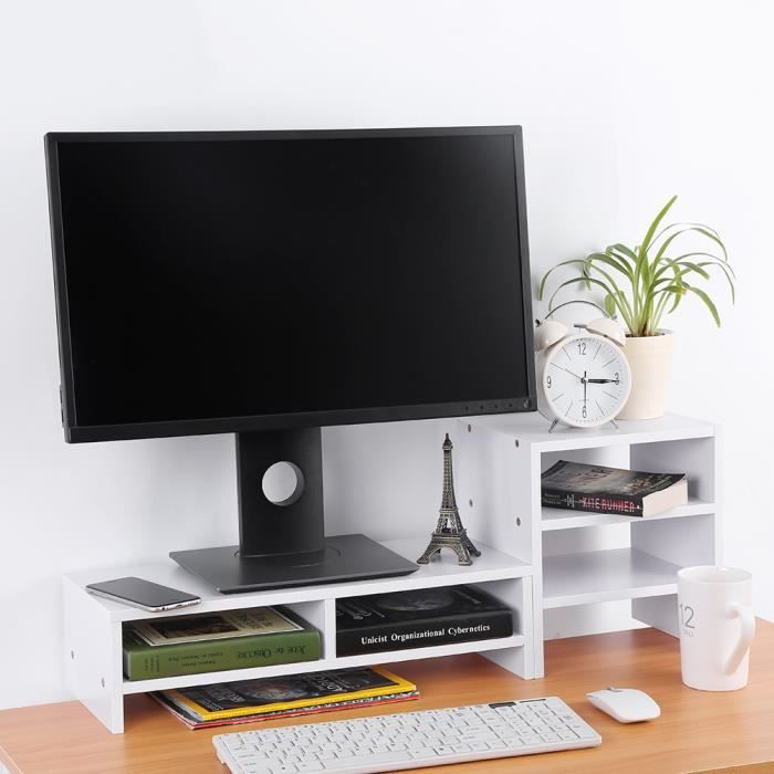 Support De Bureau Pour écran PC 10 à 27 Pouces - Noir - Neuf