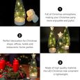 3pcs LED mini arbre de Noël décor de ornement de bureau de (sans batterie) tube lumineux - tube led luminaire d'interieur-1