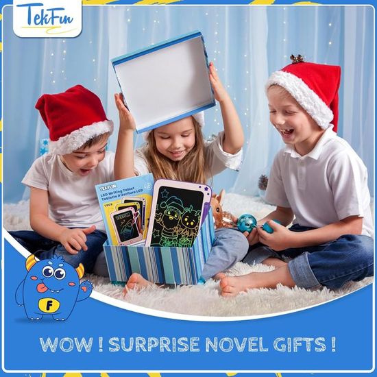 Tablette D'écriture LCD 10 Pouces Bravokids – Ardoise Magique éducative, écran Couleur, Sans Rayonnement, Pour 3-10 Ans