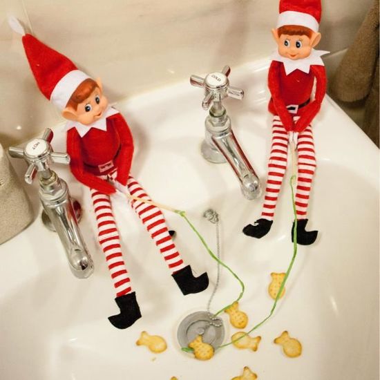 Elfe Espiègle Géant De Noël - 26 Pouces (66 Cm) - Déco Humoristique Pour Les Fêtes - Achetez 2, Obtenez 1 Gratuit !