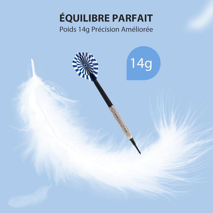heinsa Fléchettes Professionnelles Flechette Pointe Plastique 18g OU