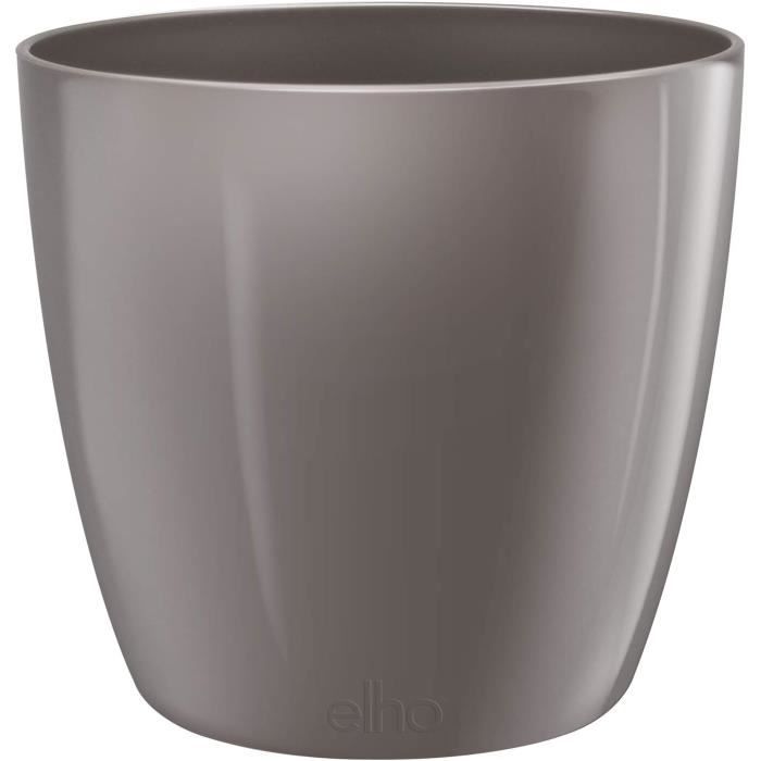 Pot De Fleurs Intérieur Elho B.for Rock 18 - Noir, Dimensions 18,6 X 16,6 Cm - Design Moderne Et Durable