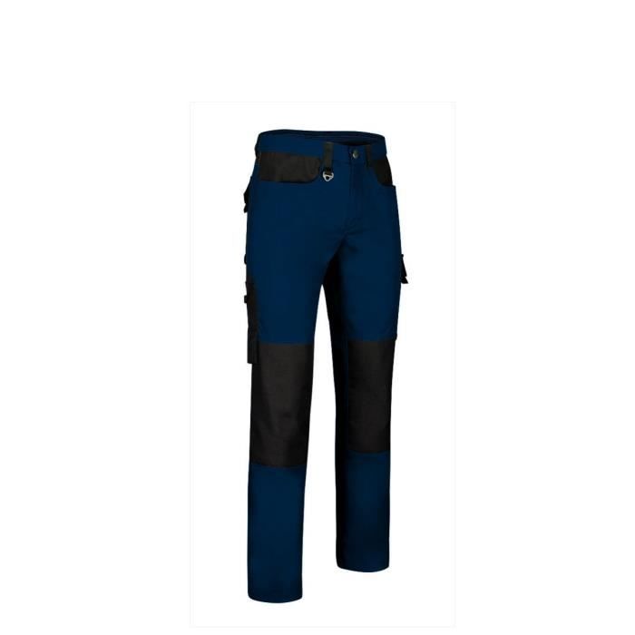 Pantalon de travail multipoches Homme DYNAMITE bleu marine