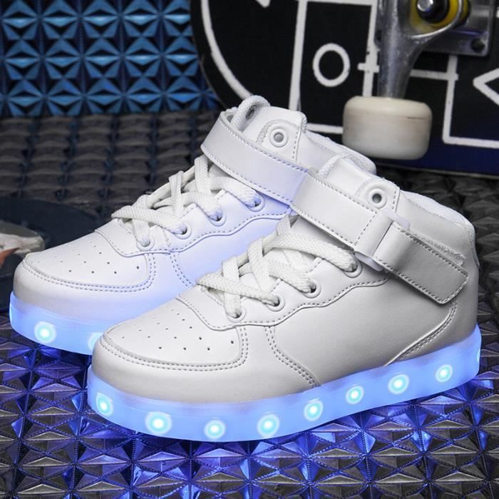 Chaussures LED Enfants Garçons Filles Baskets Lumineuses Respirantes 21-36