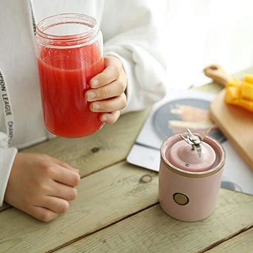 Mixeur Portable Rechargeable Par Usb Avec Lame À 6 Feuilles Et Tasse À