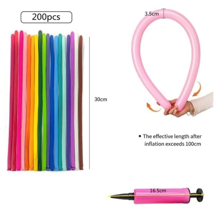 SOL Lot de 45 ballons en forme de fusée - Ballons sifflants volants de couleurs assorties pour enfants, en latex durable, sacs de fête, jouets amusants et activités de fête
