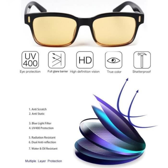 Lunettes Anti Lumiere Bleue Cyxus Lunettes Gaming Filtre
