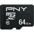 PNY Carte mémoire MICROSD 64GB PERFORMANCE PLUS C10-2